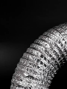 CCStore ท่อลมระบายอากาศ 6 นิ้ว ยาว 2/3/ เมตร ท่ออลูมิเนียม ท่อยืดหยุ่น ท่อเฟล็กซ์เปลือย ท่อลมดูดอากาศ ท่อดูดควัน ท่ออลูมิเนียมฟอยล์