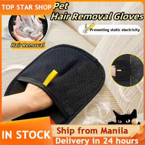 Pet Electrostatic Dehairing Glove Brush Cat Hair Remover Sticky Pet Hair Removal Gloves