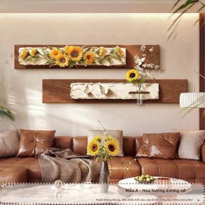 HAIMASHENGKANG | Tranh Trang Trí Nghệ Thuật Cổ Điển Hướng Dương & Bướm