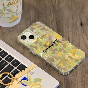 BaWang Cha Ji Apple 16 pro 14 plus 15 Series Phone Case High End Acrylic Protective Cover Fragrant Osmanthus Design for iPhone