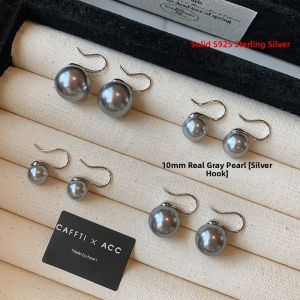 CAFFTI | Austrian White Pearl 925 Sterling Silver Lady Heel Shaped Luxury Earrings