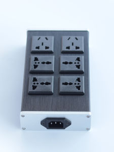 High Fidelity HiFi Audio Universal Socket Hong Kong Style British Standard 6 Position Aluminum Shell Extension Lead