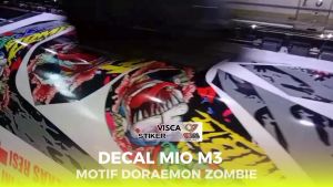 Decal Mio M3 125 Full Body Stiker Mio M3 125 Full Body Dekal Mio M3 Variasi Full Body Doraemon Zombie 02