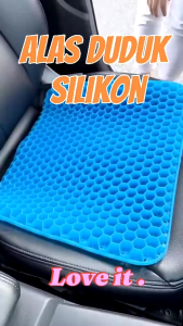 Bantal alas duduk silikon gel mobil Empuk Nyaman Adem honeyComb
