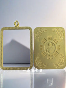 New Style Ethnic Drop Pendant Gawa Box Ear Gradient Design Tangka Box Personal Accessory World Style Alloy Jewelry Gold Color