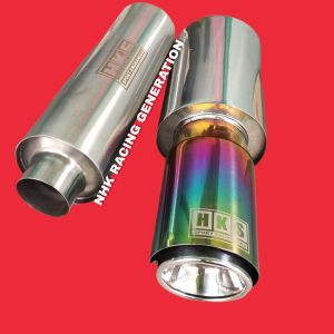 KNALPOT MOBIL HKS DAN RESONATOR FULL STAINLESS NGEBAS GAHAR BISA SEMUA JENIS MOBIL 1000CC KE ATAS