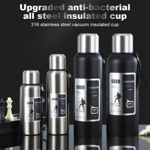 600-2000ml Water Bottle Outdoor Portable Insulation Tumbler Bottle Stainless Steel Tea Coffee Cold and Hot Thermal Thermos