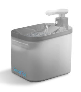 HATELI 2.2L SmratTail Wireless Cat Water Fountain Automatic Pet Water Drinker with Motion Sensor Dog Water Dispenser with 1Pcs Filter