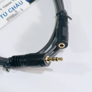 Cáp nối dài âm thanh 10m  (Chuẩn 3.5 ly - 3 điểm cực) Cáp nối dài loa tai nghe míc...Dtec