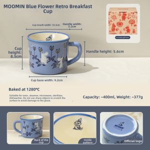 LOTUS BLUE | Aesthetic Ceramic Mug For Women