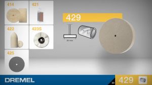 DREMEL 429 Polishing Wheel 26 mm - 3pcs/pkt