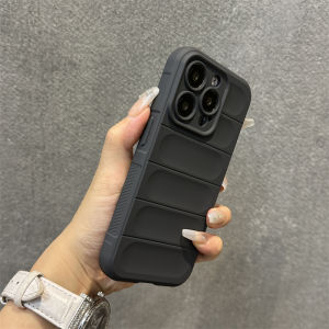 Silicone Phone Case for 15Pro Max 16 Pure Color Relief New Model 15Promax Protective Cover for Men And Women