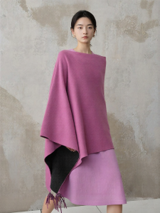 Warm Dual-Side Poncho