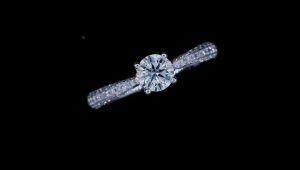 Solid 14K 18K White Gold 0.5ct  Round Cut Engagement & Wedding Lab Grown Diamond Ring for Women eternity ring moissanite eternity ring 18k pawnable