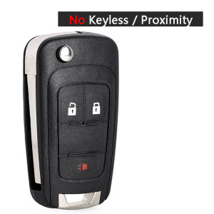 KEYECU 315 / 433MHz ID46 PCF7937E / PCF7952E Chip Flip Smart Remote Key Fob for Chevrolet Camaro Cruze Equinox Impala Spark Volt