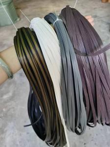 Wicker Chair Repair Material PE Flat Rattan Strip Storage Basket Weaving Furniture Accessories Flat Rattan Chair Simulation