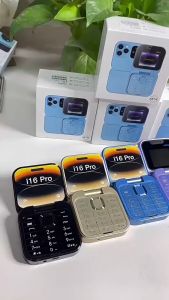 【Fast Deliver】JOBQEHS Original i16 Pro Flip Feature Phone Mobile Phone Keypad Cellphone Dual SIM Card Basic Phone COD