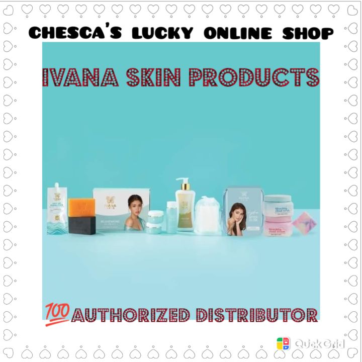 CHESCA'S LUCKY ONLINE SHOP/Onhand Ivana Skin Bleaching Cloud Soap+Scrub+Cream/Glow Kit
