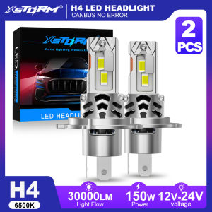 XSTORM H4 Led Headlights Canbus 30000LM 150W LED H4 Light Bulbs Car 6500K High Low Beam Auto Light Bulbs With Fan Headlamp