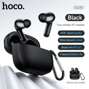 【With Silicone Case 】HOCO EQ30 TWS Wireless Headset In-ear Bluetooth Headphones 7 Hours Long Endurance Earphone With Mic Music Sports Earphones Universal For All Smartphone