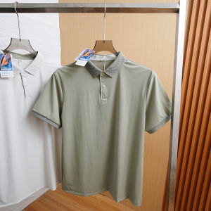 Quality Mens Short Sleeve POLO Shirt Casual Breathable Quick Dry Versatile Summer Business Casual Nylon Spandex Blend Polo Top