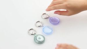 Smart tag Waterproof Protective Case with Smart tag Keychain GPS Tracker Anti-Loss Device Accessories Suitable for Pet Tracking Bags Keys Luggage -3 colors