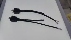 H4 9003 LED Relay Cable Adapter Bi LED Headlights Controller Wiring Lighting System H4 Socket Cable Wiring Bi Projector Lens