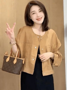 เสื้อแจ็คเก็ตผ้าลินินแขนยาวบาง ทรงหลวม ระบายอากาศได้ดี สำหรับผู้หญิงในช่วงฤดูร้อน เสื้อคลุมกันแดดแบบสั้น ทรงหลวม สไตล์เกาหลี