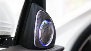 For Mercedes Benz W205 GLC X253 W213 W222 LED Ambient Lights 3D Rotation Glow Tweeter Speaker Atmosphere Luminous Horn Refit Kit
