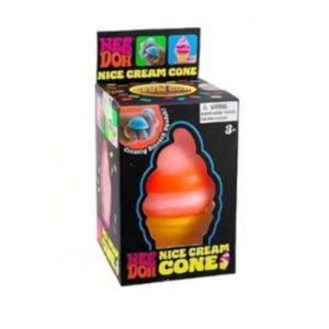Schylling NeeDoh Nice Cube & Nice-Sicle Squishy Toys Anti-Anxiety Squeeze Fidget Toys for ADHD Stress Relief & Focus