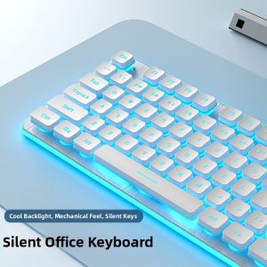 LANGTU | Bàn phím có dây gõ êm cảm giác cơ có đèn nền