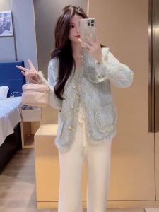 เรียบหรู Lady Style Small Fragrance Wind เสื้อแจ็คเก็ต ผู้หญิง สินค้าใหม่ นุ่ม หวาน กระดุมเดียว หลากหลาย Elegance เสื้อท่อนบน ผ้าฝ้าย 100%