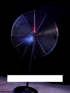 High Power Industrial Fan Heavy Duty Big Standing Electric Fan Inverter Strong Wind Floor Fan Shaking Head Three Speed Aluminum Blades For Shops Warehouses Factories