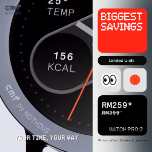 [Last Chance] CMF Watch Pro 2 | Interchangeable Bezel | 100+ Watch Faces | 120 Sports Mode | AMOLED | GPS | 11-Day