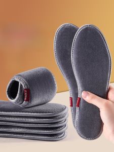 XIANZHAO | Thickened Fleece Cotton Shoe Insoles Winter Warm Absorb Sweat Odor Control Men Women Special Leather Shoes Comfortable Soft Bottom