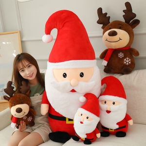 Gấu bông Ông Già Noel loại lớn 60CM Người Tuyết Tuần lộc nhồi bông trang trí Giáng Sinh Cao Cấp