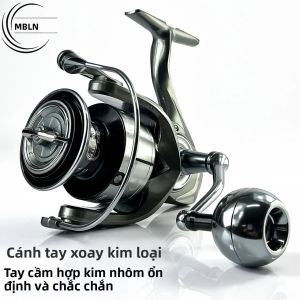 Máy Câu Cá Bằng Kim Loại MBLN 1 Cái Cuộn Dây Nhôm Vỏ Kim Loại Toàn Phần Rôto Cân Bằng Núm Điều Khiển Thích Hợp Cho Hồ Sông Hồ Chứa.