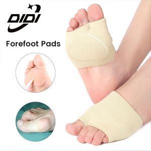 DIDI 1Pair Silicone Metatarsal Sleeve Pads Half Toe Bunion Sole Forefoot Gel Pads Cushion Half Sock Supports Prevent Calluses Blisters