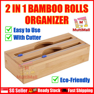 Bamboo Organizer | kitchen Drawer Organizer | FOOD STORAGE BAG HOLDER | foil organizer | Zip Lock Bag | Zip Lock Bag Storage | Cling Firm holder | Zip Lock Bag Storage | Zip Lock Bag for Food | foil dispenser | Ziplock Bags