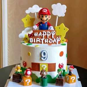 TOPPER CAKE SUPER MARIO BROS FIGURE / PAJANGAN KUE ULANG TAHUN SUPER MARIO BROS / HIASAN KUE SUPER MARIO UNTUK KUE ULANG TAHUN ANAK / DEKORASI KUE ULANG TAHUN SUPER MARIO / TOPPER KUE MARIO BROS / MAINAN ANAK MARIO BROS