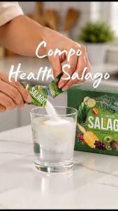 Compo Health Salago (20g x 15 Sachets) Salad Drink | 50+ Fruits & Vegetables Fiber Beverage