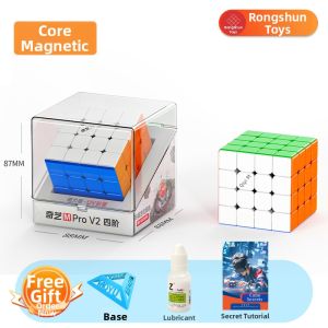 QY TOYS | Magnetic Axis 4x4 Rubiks Cube for Race and Educational Use