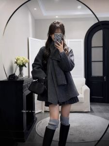 XUECAIQI | Unique Stylish Double Faced Wool Two Piece Set