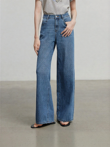 Toyouth | Quần Jeans Dáng Rộng Vintage Giúp Gọn Đùi Cho Phụ Nữ