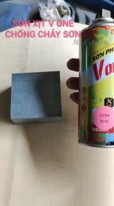 Sơn xịt V - One chống chảy sơn ít hao màu đẹp sơn trên nhựa mica kính kim loại gỗ bê tông