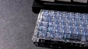 Bộ Phím Trong Suốt Màu Xanh Lam In UV 128 Phím Cấu Hình Cherry Dành Cho Bàn Phím Cơ MX Switch - Nắp Phím PC Trong Suốt