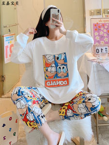 ชุดนอนหลังคลอด ชุดนอนฤดูใบไม้ผลิและฤดูใบไม้ร่วงสำหรับผู้หญิงหลังคลอด ชุดนอนหลับสบายๆ ชุดนอนฤดูร้อนสำหรับคุณแม่ที่อยู่ในช่วงตั้งครรภ์