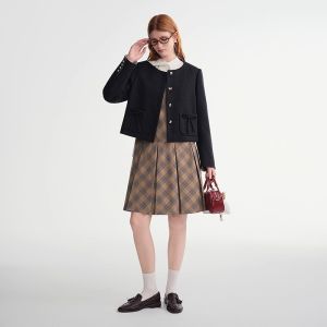 DUSHU | Butterfly Bow Shoulder Shaping Coat
