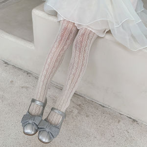 Girls Pantyhose Lolita Baby Spring & Fall Base Socks Summer Thin White Princess Mesh Kids Stockings