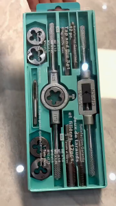 ชุดทำเกลียว ชุดต๊าฟเกลียว ดอกต๊าฟเกลียว ดอกสว่าน (ชุด 20 ชิ้น/ชุด 12 ชิ้น พร้อมกล่อง) มัลติฟังก์ชั่น NC สกรูต๊าป & ดายตั้ง ต๊าปเกลียวภายนอก เครื่องมือ ชุด ไขควงเกลียว